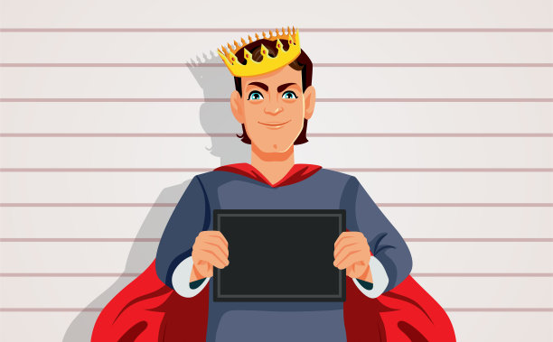 坏罪犯Prince Mugshot矢量漫画插图图片下载