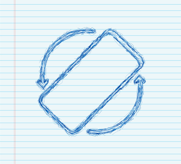 旋转智能手机孤立图标。草图图标。设备旋转的象征。把你的设备。矢量图图片下载