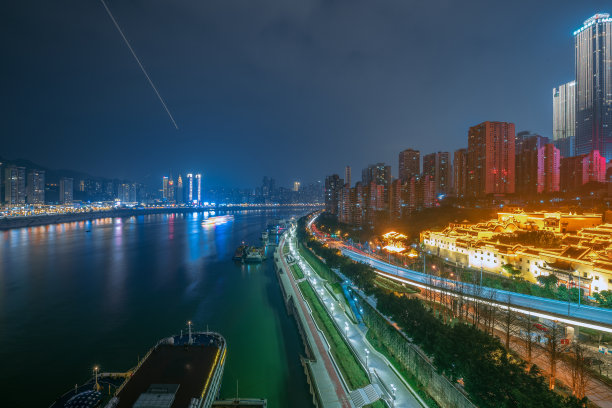 重庆河滨夜景图片下载