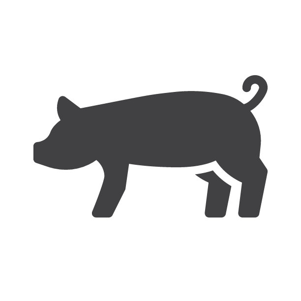 野猪动物矢量图标图片下载