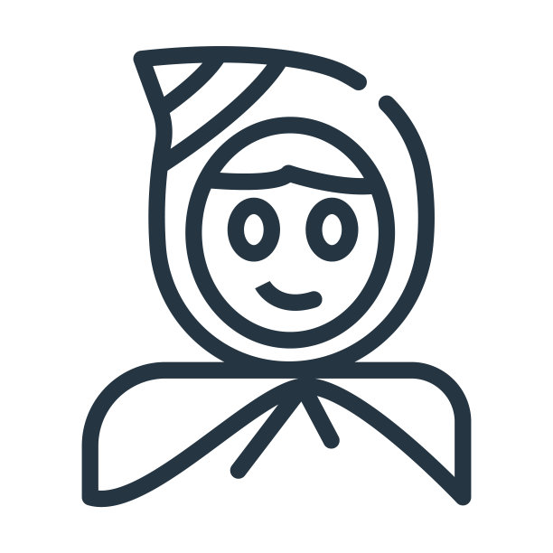 小红帽细线图标。胡德，可爱的线性图标从童话概念孤立的轮廓标志。矢量插图符号元素的网页设计和应用程序。图片下载