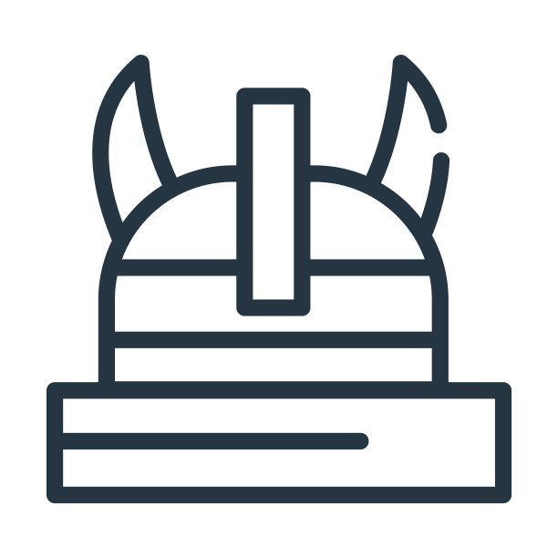 维京细线图标。中世纪，船的线性图标源自童话概念孤立的轮廓符号。矢量插图符号元素的网页设计和应用程序。图片下载