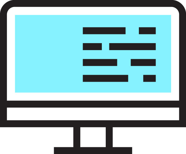 显示器与文本屏幕上的数字文件工作图片下载