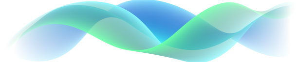 波浪状的流体流动，蓝色和绿色混合波图片下载