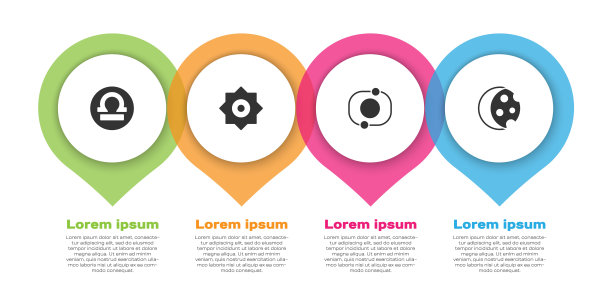 由天秤座十二宫、流星、太阳系和日蚀组成。业务信息模板。向量图片下载