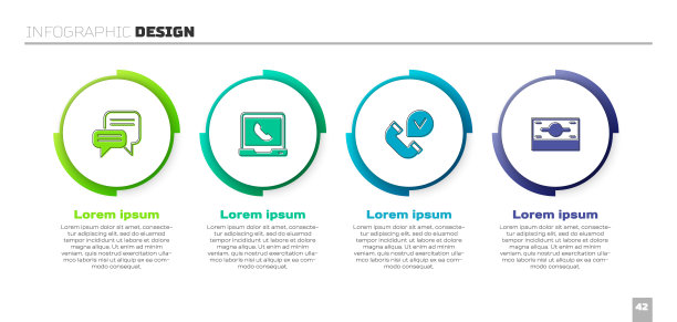 设置语音泡泡聊天，电话24小时支持，手机和堆栈纸钱现金。业务信息模板。向量图片下载
