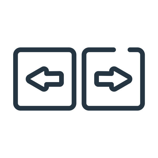 转向灯细线图标。信号，线性图标从用户界面概念孤立的轮廓符号。矢量插图符号元素的网页设计和应用程序。图片下载