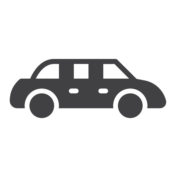 豪华轿车矢量图标图片下载