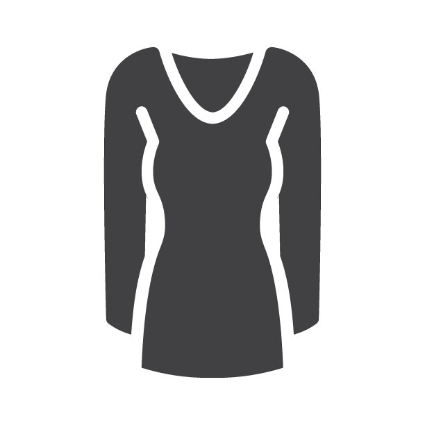 女装矢量图标图片下载
