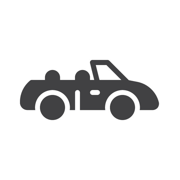 敞篷车矢量图标图片下载