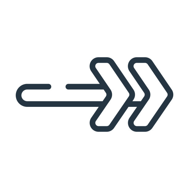 Slim右细线图标。播放时，纤细的线性图标从用户界面概念孤立的轮廓符号。矢量插图符号元素的网页设计和应用程序。图片下载