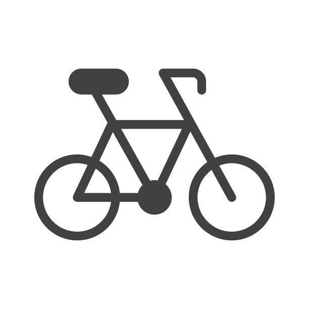 自行车矢量图标图片下载