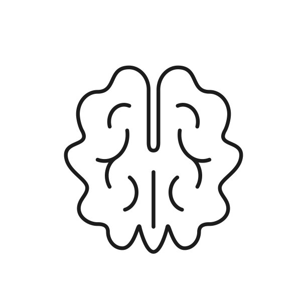 核桃轮廓矢量图标，轮廓孤立简单坚果符号图片下载