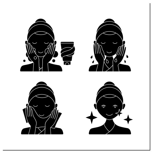 皮肤护理例行字形图标设置图片下载