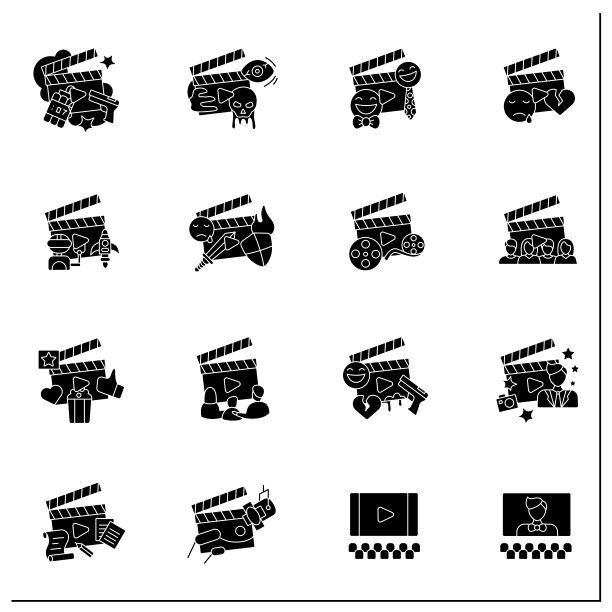 电影字形图标设置图片下载