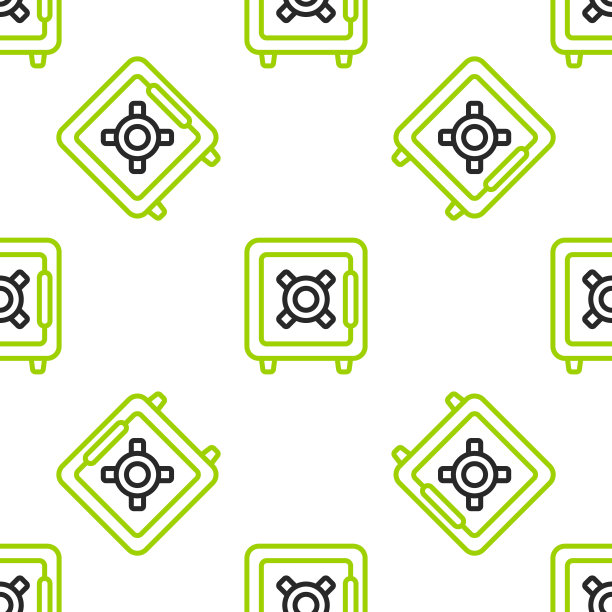 线地球地球仪和书图标孤立无缝图案在白色背景。土相星座。全球互联网的象征。几何形状。向量图片下载