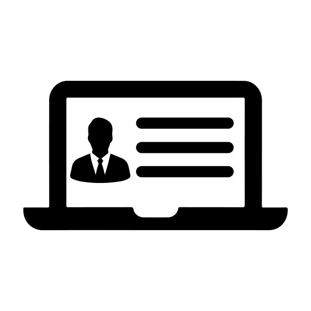 电脑，笔记本电脑，人，个人资料图标图片下载