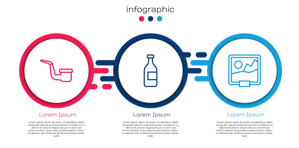 烟筒、葡萄酒、图片。业务信息模板。向量图片下载