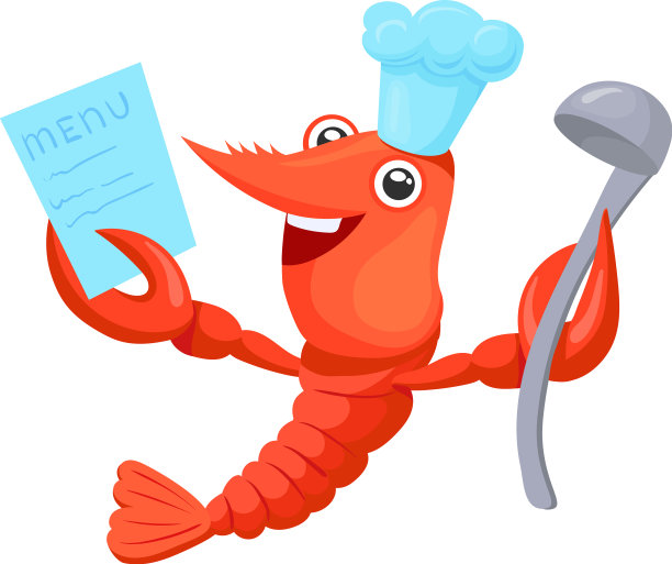 卡通龙虾厨师搞笑海鲜餐厅图片下载