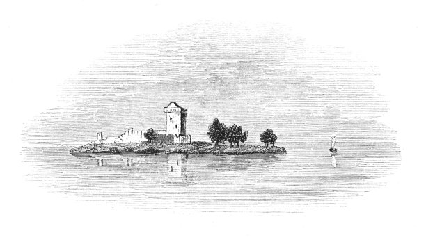 苏格兰利文湖上的利文城堡图片下载