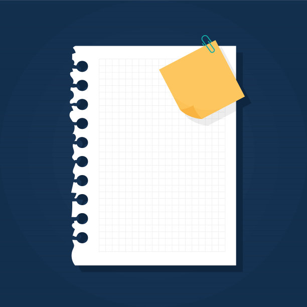 带笔记的笔记本页图片下载