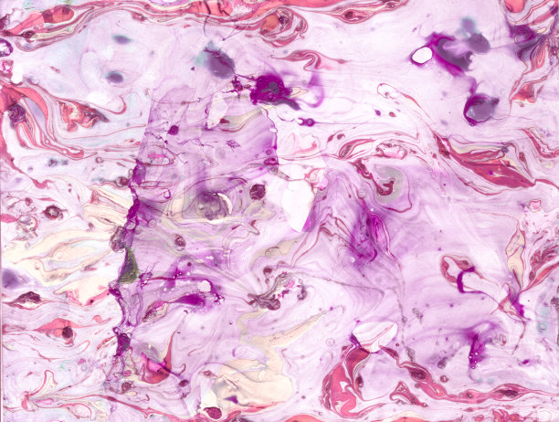 光染墨水梯度，油漆部落。紫色创意水彩画印刷，丙烯颜料效果，品红飘逸的油漆，粉红色几何漩涡。图片下载