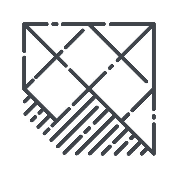 矢量地板瓷砖线图标隔离在透明的背景。图片下载