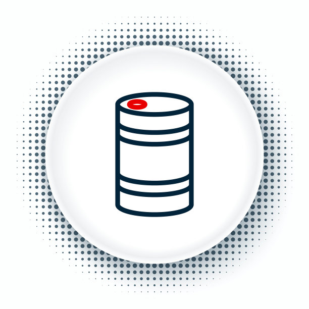 线金属啤酒桶图标孤立在白色背景上。色彩斑斓的轮廓的概念。向量图片下载