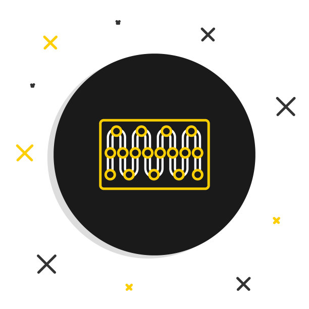 线板游戏图标孤立在白色背景。色彩斑斓的轮廓的概念。向量图片下载