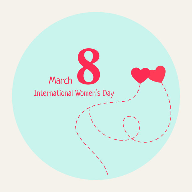 3月8日妇女节设计。国际妇女节矢量概念设计。矢量插图。图片下载