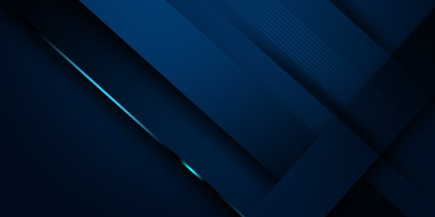 3D黑色抽象背景与重叠层。蓝色闪闪发光的元素装饰。豪华的设计理念图片下载