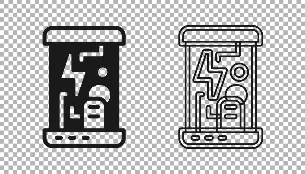 黑色未来低温胶囊或容器图标孤立在透明的背景上。人体冷冻技术或低温室。向量图片下载