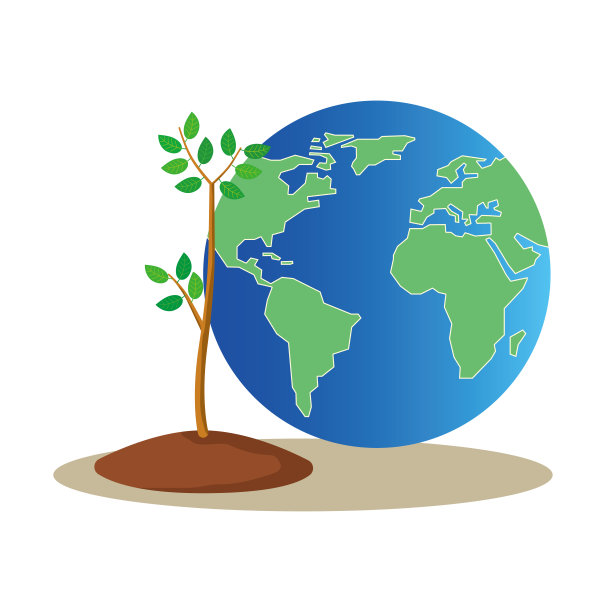 4、植树树苗与大地同在图片下载