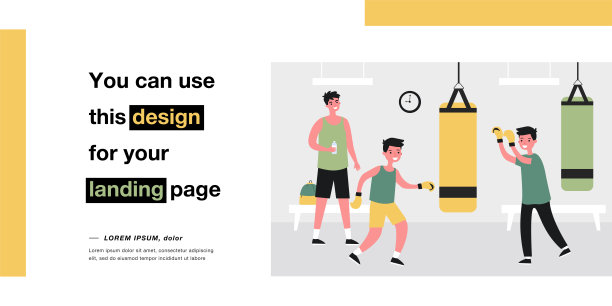 教练或父亲看着儿子们在体育馆里打拳击袋图片下载