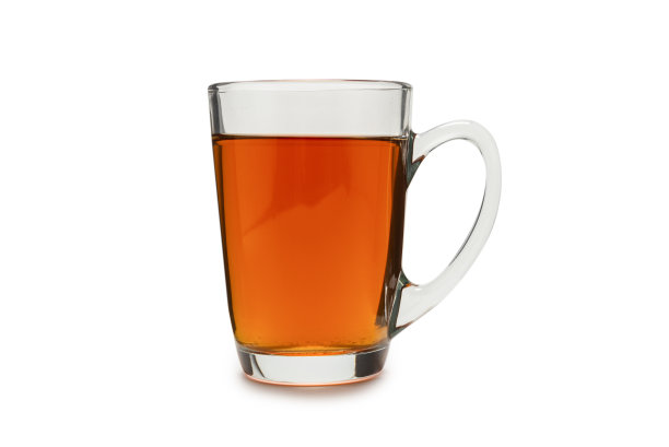 一杯茶孤立在白色的背景上。图片下载