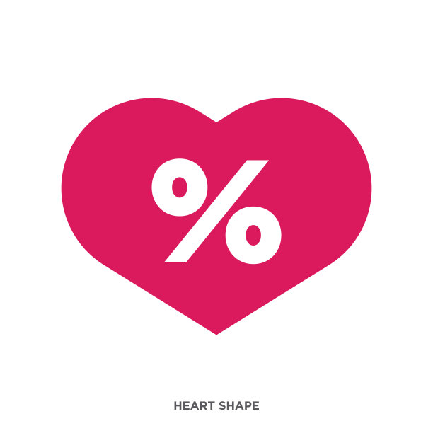 心形矢量插图。图片下载