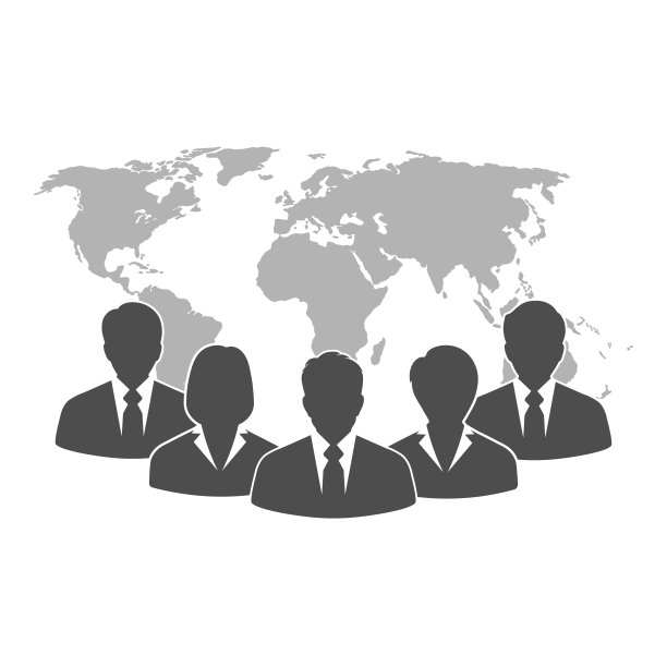 以全球为背景，描绘商人的形象图片下载