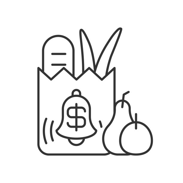 杂货店送货订阅。行图标图片下载