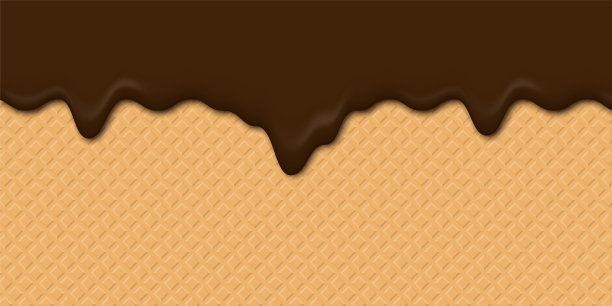 逼真的巧克力掉落物。液体奶油质地。酸奶乳脂液体背景。白色的牛奶或冰淇淋流软质地的甜点设计。矢量插图。图片下载