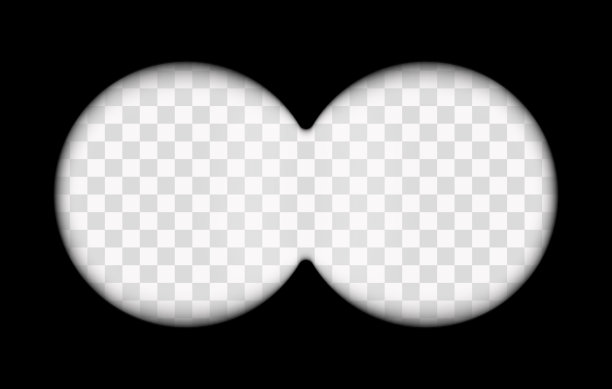 透明镜片背景的双筒望远镜取景器。双目视图或望远镜取景框，间谍监视概念，光学瞄准效果或狩猎聚焦看，矢量插图图片下载