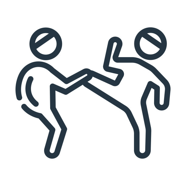 两个柔道拳手细线图标。战斗，和服线性图标从体育概念孤立轮廓标志。矢量插图符号元素的网页设计和应用程序。图片下载