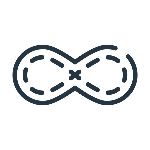 无限细线图标。圆形，无尽的线性图标从符号概念孤立的轮廓符号。矢量插图符号元素的网页设计和应用程序。图片下载