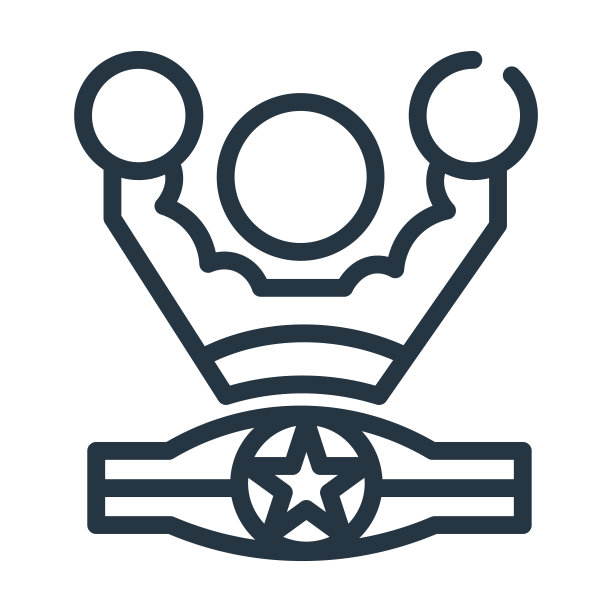 拳击手带细线图标。义和团、竞赛线性图标从运动概念孤立轮廓符号。矢量插图符号元素的网页设计和应用程序。图片下载