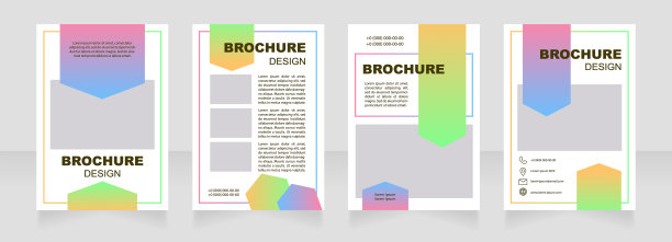 医院护理空白宣传册布局设计图片下载