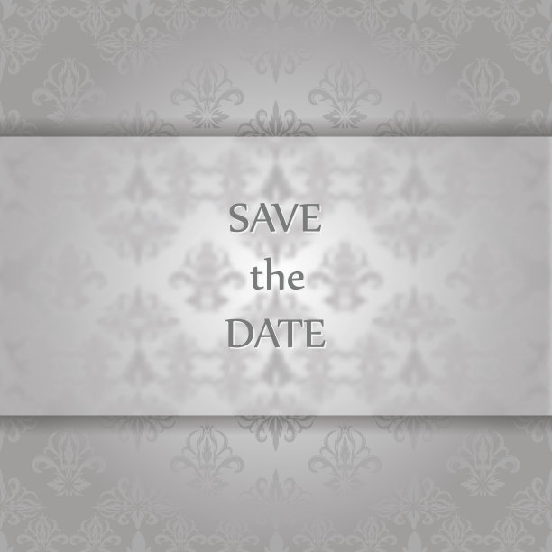 邀请卡与复古装饰背景。图片下载