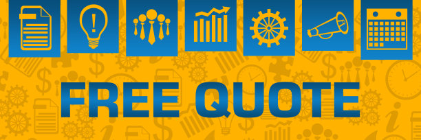 免费报价黄色蓝色商业符号纹理在顶部图片下载