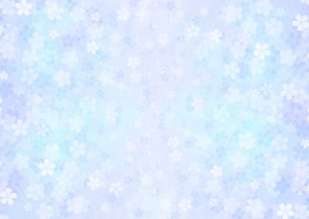 浅蓝色背景插图的鲜花盛开的所有地方图片下载