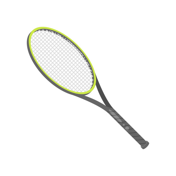 摘要平面卡通积极生活方式训练锻炼运动羽毛球拍网球矢量设计风格元素孤立年级学习概念图片下载