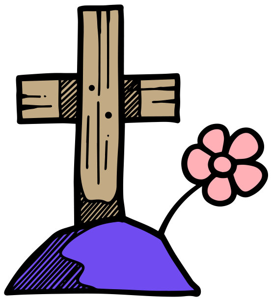 墓石图标风格颜色矢量插图图片下载