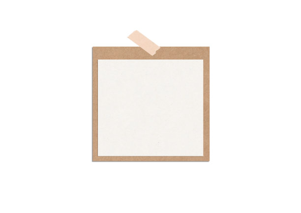 空白的棕色便条纸背景和磁带图片下载